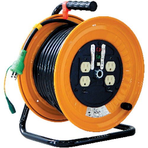 Indoor-type Single-Phase Power 100V Earth Cord Reel  ND-E34  NICHIDO
