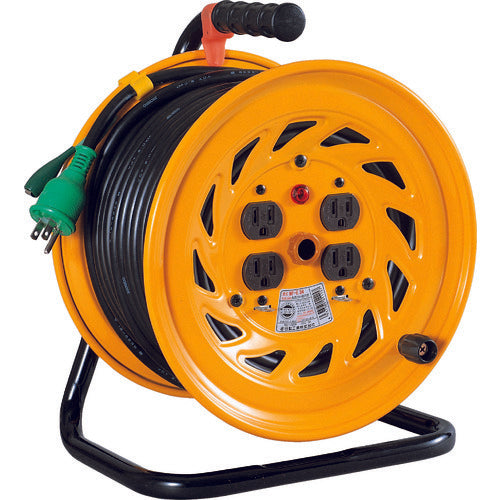 Indoor-type Single-Phase Power 100V Earth Cord Reel  NF-E34  NICHIDO