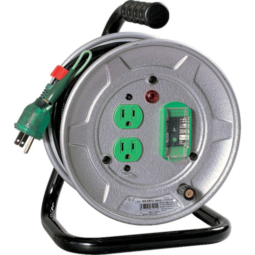 Indoor-type Single-Phase 100V Earth Breaker Cord Reel  NS-EB12  NICHIDO