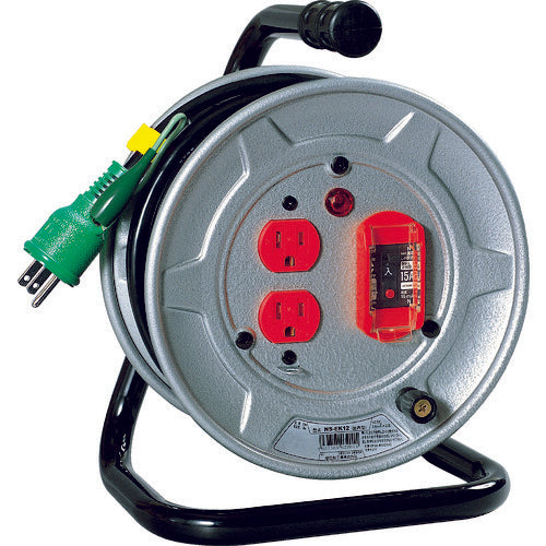 Indoor-type Single-Phase 100V Earth Breaker Cord Reel  NS-EK12  NICHIDO