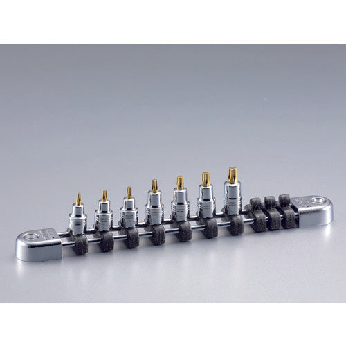 nepros 6.3sq. Stubby Torx[[RD]] bit Set (7pcs)  NTQ4T07SS  nepros