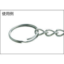 Load image into Gallery viewer, Nickel Plated Key Ring  P-853  Nissa Chain
