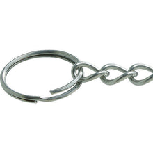 Load image into Gallery viewer, Nickel Plated Key Ring  P-854  Nissa Chain
