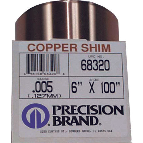 Copper shim rolls  PB0.152CS68345  Preshijon