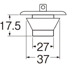 Load image into Gallery viewer, Rubber Stopper  PH2737-3247  SANEI
