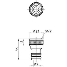 Load image into Gallery viewer, Hose Joint  PL60-21-13  SANEI
