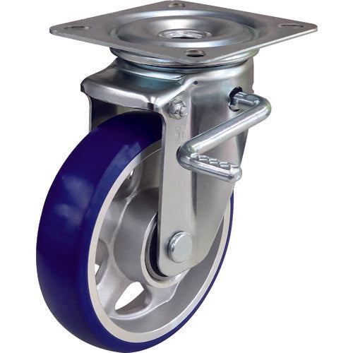 Aluminum Wheel Urethane Caster(PM Series)  PMS-150APULB(R)  YUEI