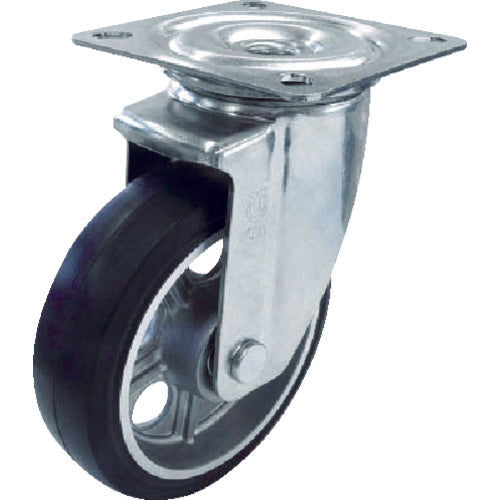 Aluminum Wheel Rubber Caster  PMS-150AW  YUEI