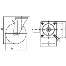 Load image into Gallery viewer, Press Urethane Caster(PM Seriese)  PMS-150UWBINJ-E46  YUEI
