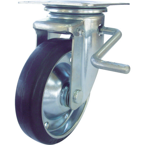 Press Rubber Caster(PM Series)  PMS-200WBLB(R)  YUEI