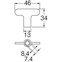 Load image into Gallery viewer, Key Handle for Faucet   PR32  SANEI
