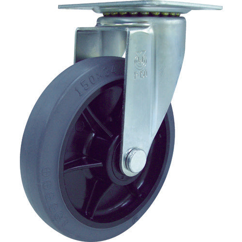 Nylon Wheel Rubber Caster(RJ2 Series)  RJ2-150NWR-G  YUEI