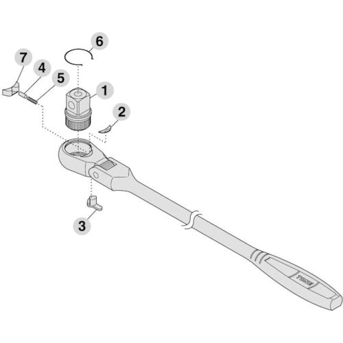 Repair Kit for Ratchet Handle  RK-RH3FCH  TONE