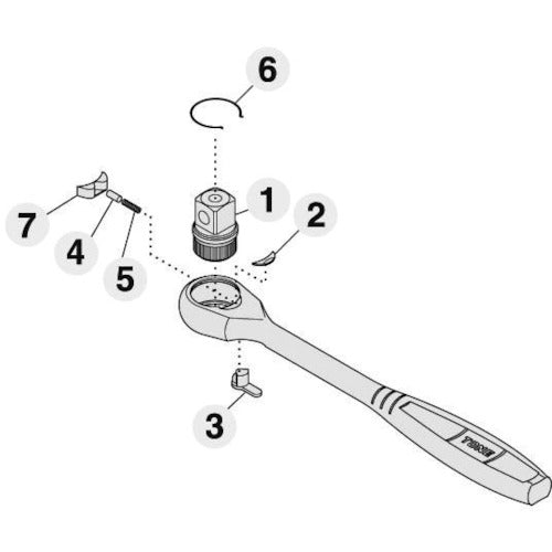 Repair Kit for Ratchet Handle  RK-RH4CH  TONE