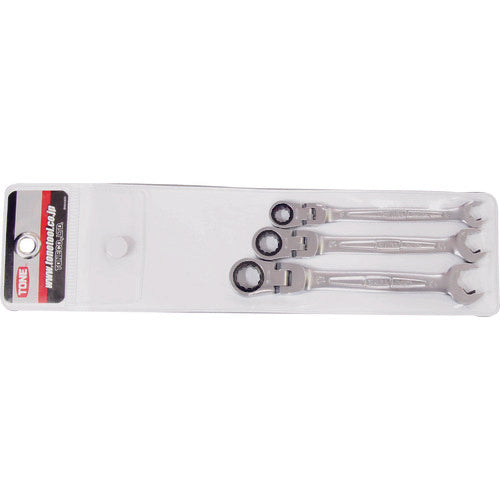 Rachet Ring Wrench Set ,Racheting Spanner Head,Flex Head  RMFQ300  TONE