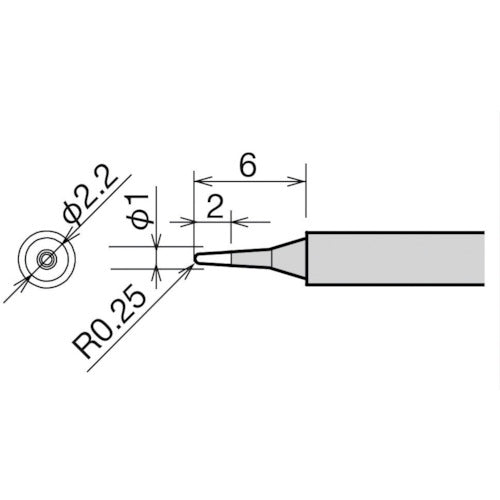 Micro soldering iron tip  RX-81HRT-1.5K  goot