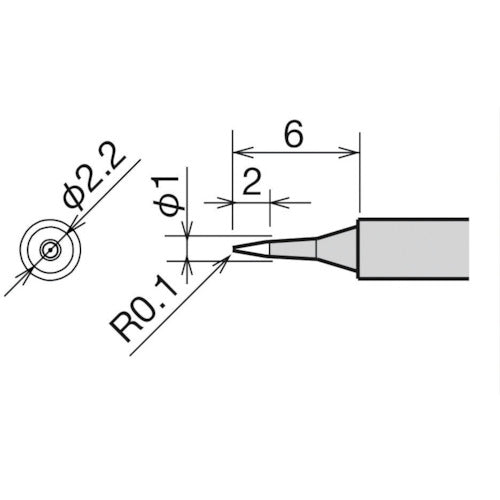 Micro soldering iron tip  RX-81HRT-SB  goot