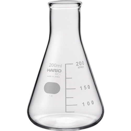 Erlenmeyer Flask with Measurements  SF-200 SCI  HARIO