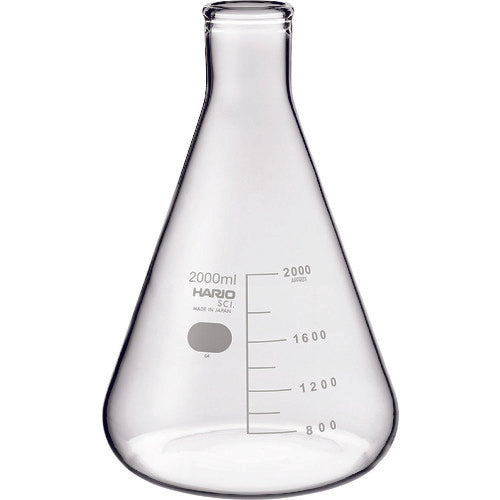 Erlenmeyer Flask with Measurements 2000ml  SF-2L SCI  HARIO