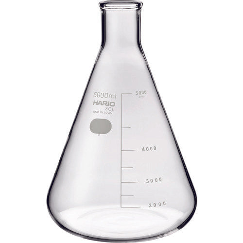 Erlenmeyer Flask with Measurements 5000ml  SF-5L SCI  HARIO