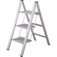 Load image into Gallery viewer, Aluminum Step Stool  SJ-3d(SI)  HASEGAWA
