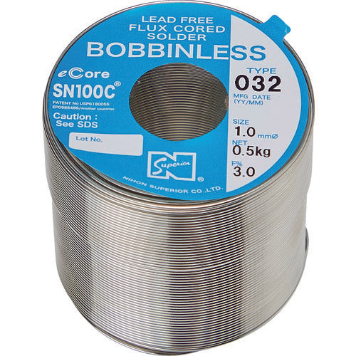 Lead Free Resin Flux Cored Solder  SN100C-032-06-BL  Superior