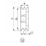 SP Pulley  SPA132-2  EVN