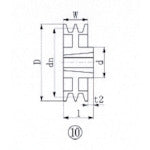 SP Pulley  SPA236-2  EVN