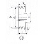 SP Pulley  SPB180-2  EVN