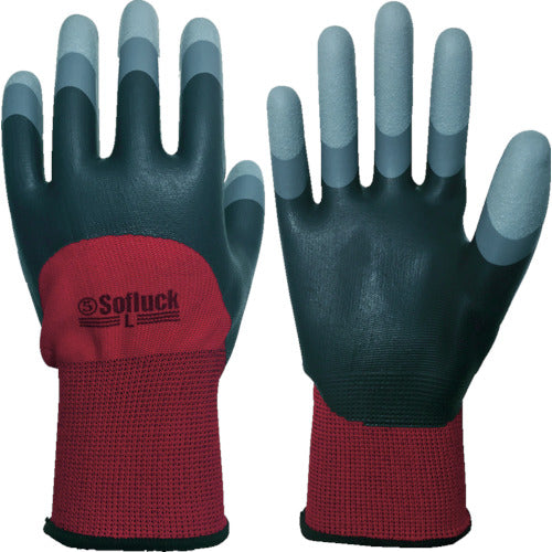 Rubber Coated Gloves  SR1900-R-L  MARUGO