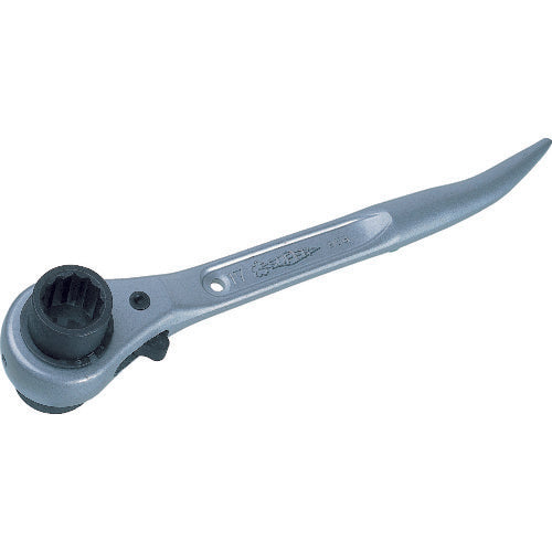 Ratchet Wrench Double-end(Claw Reversible Short type) Aluminum Alloy Body  SRB1719A  SUPER TOOL