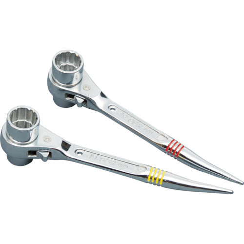 Ratchet Wrench Double Size(Short type with Bent Spear)  SSR1721H  SUPER TOOL