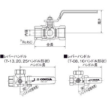 Load image into Gallery viewer, Three-Way Ball Valve T Series  T-08  ONDA MFG
