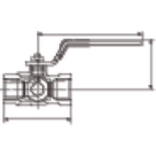 Load image into Gallery viewer, Three-Way Ball Valve T Series  T-10  ONDA MFG
