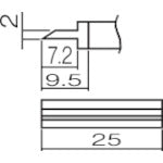 Replacement Tip  T12-1404  HAKKO