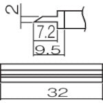 Replacement Tip  T12-1405  HAKKO