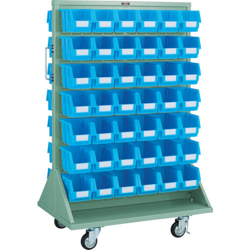 Panel Container Rack (Double-sided Caster type)  T-1242WN-C  TRUSCO