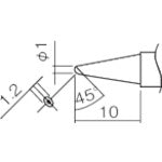 Replacement Tip  T12-BC1Z  HAKKO