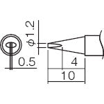 Replacement Tip  T12-D12Z  HAKKO