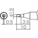 Replacement Tip  T12-D16  HAKKO