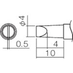 Replacement Tip  T12-D4Z  HAKKO