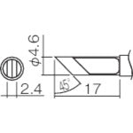 Replacement Tip  T12-KFZ  HAKKO