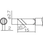 Replacement Tip  T12-K  HAKKO