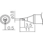 Replacement Tip  T12-WD08  HAKKO