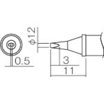 Replacement Tip  T12-WD12  HAKKO