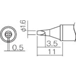 Replacement Tip  T12-WD16  HAKKO