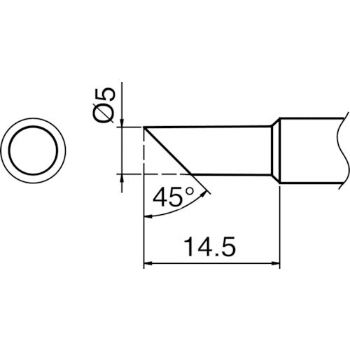 Replacement Tip  T18-C5  HAKKO