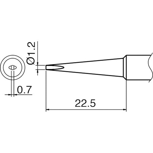 Replacement Tip  T18-DL12  HAKKO