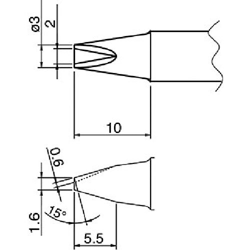 SOLDERING TIP  T20-1610  HAKKO