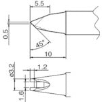 SOLDERING TIP  T20-1611  HAKKO